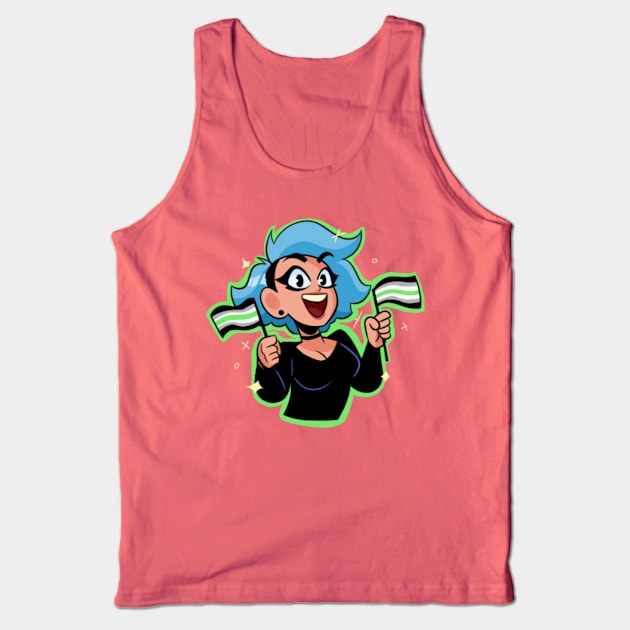 PeachFuzz Agender Pride Tank Top by PeachFuzz Comics Store